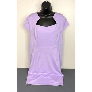 Grace Karin Women's Women's Cap Sleeve Vintage Wiggle Dress Light Purple Sz 2XL